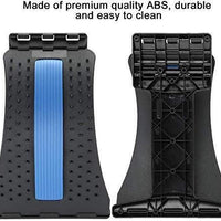 Multi-Level Back Stretcher Posture Corrector Device for Back Pain Relief with Back Support Mate Magic Back Stretching Massage (Blue)
